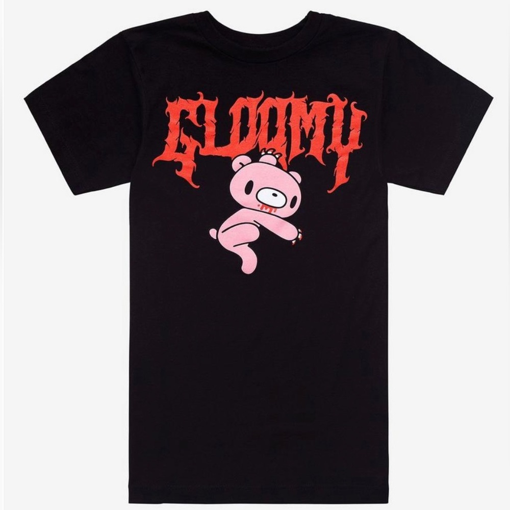 Gloomy Bear Logo Boyfriend Fit Girls T-Shirt